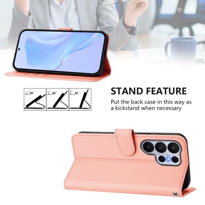 OEM - Samsung Galaxy S26 Ultra Fodral Konstläder - Rosa