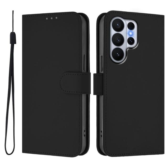 OEM - Samsung Galaxy S26 Ultra Fodral Konstläder Solid Color - Svart