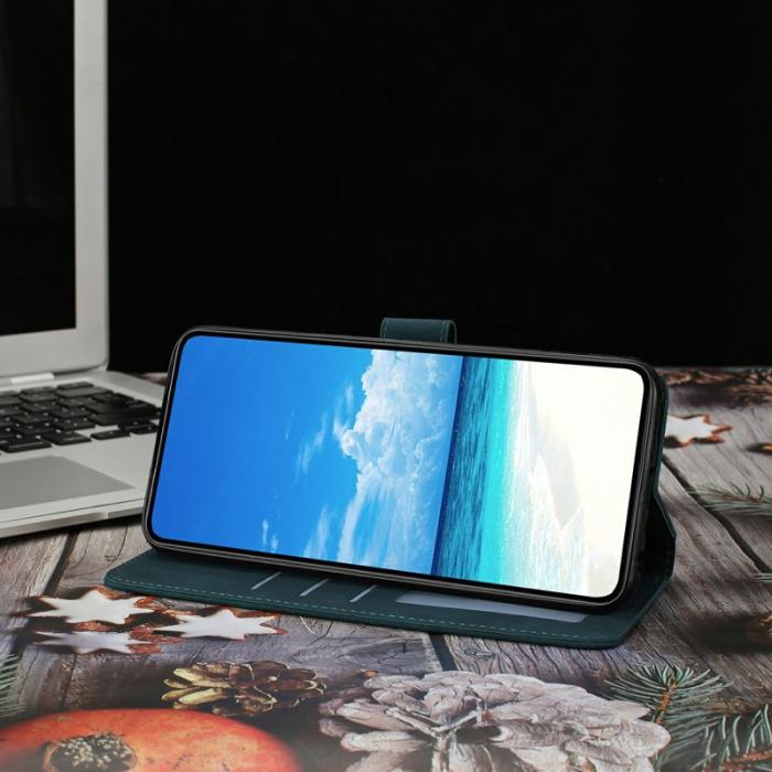 OEM - Samsung Galaxy S26 Ultra Fodral Konstläder Ställ - Grön