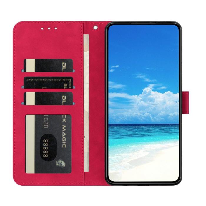 OEM - Samsung Galaxy S26 Ultra Fodral Konstläder Ställ - Rosa