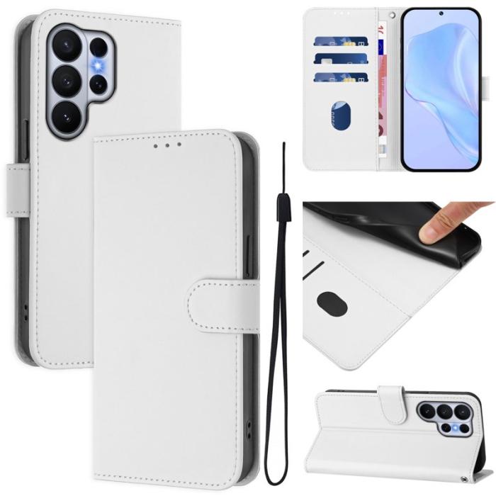 OEM - Samsung Galaxy S26 Ultra Fodral Konstläder - Vit