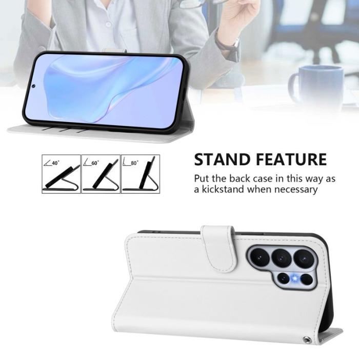 OEM - Samsung Galaxy S26 Ultra Fodral Konstläder - Vit