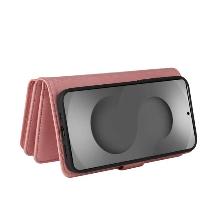 OEM - Samsung Galaxy S26 Ultra Fodral Läder Med Dragkedja - Rosa