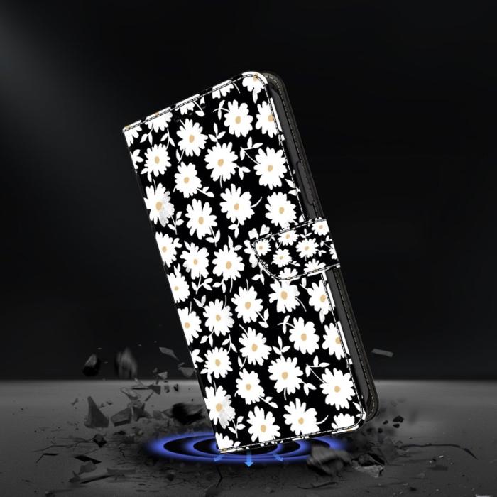OEM - Samsung Galaxy S26 Ultra Fodral Magnetlås 3D Mönster Äkta Läder - Floral