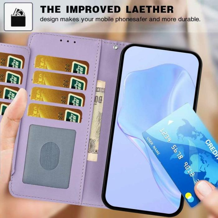 OEM - Samsung Galaxy S26 Ultra Fodral Med Rem Flera Kortfack - Lila