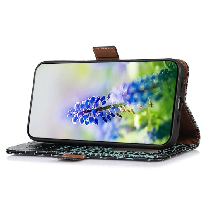 OEM - Samsung Galaxy S26 Ultra Fodral RFID Skydd Äkta Läder - Grön