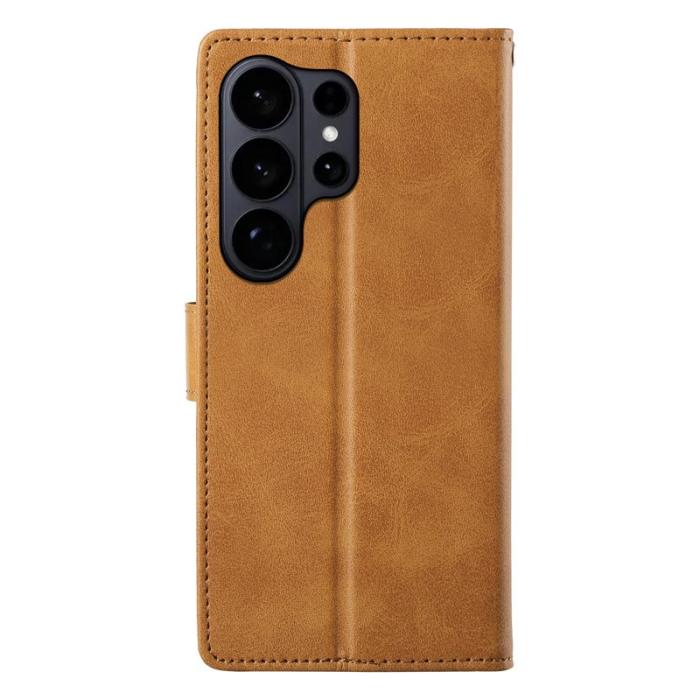 OEM - Samsung Galaxy S26 Ultra Fodral Ställ PU Läder Flip - Gul