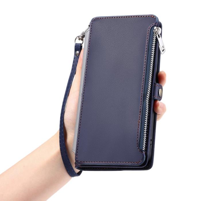 OEM - Samsung Galaxy S26 Ultra Fodral TPU + Konstläder - Blå