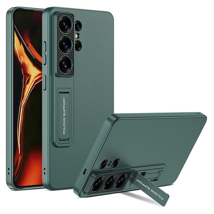 OEM - Samsung Galaxy S26 Ultra Skal Kickstand Hård PC - Grön