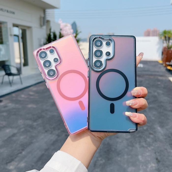 OEM - Samsung Galaxy S26 Ultra Skal Magnetiskt Färgändrande TPU - Svart