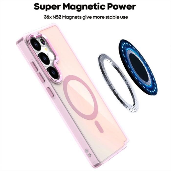 OEM - Samsung Galaxy S26 Ultra Skal Magnetiskt Färgomvandlande TPU - Vit