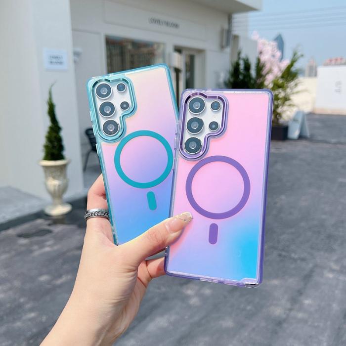 OEM - Samsung Galaxy S26 Ultra Skal Magnetiskt Färgskiftande TPU - Rosa