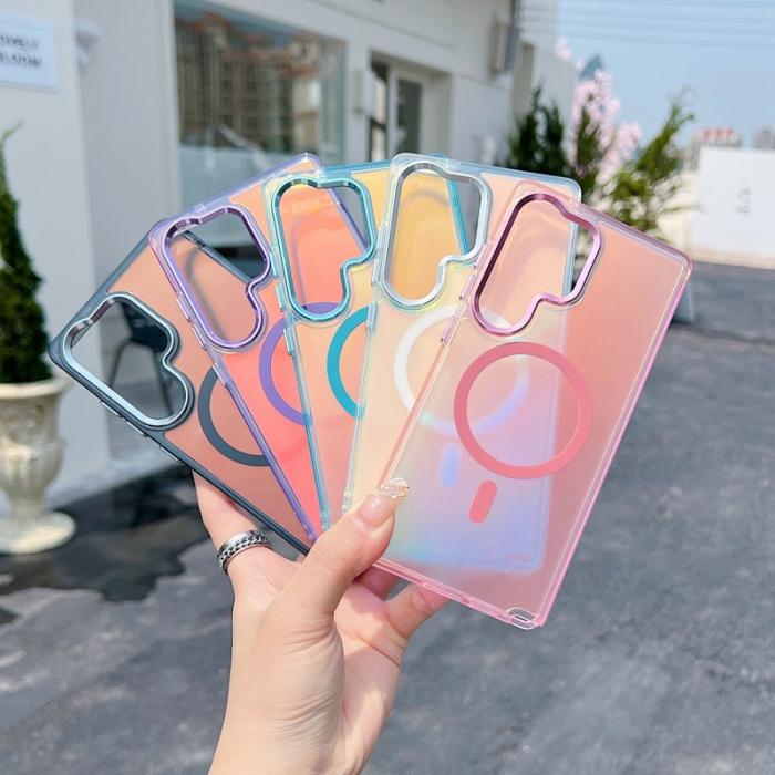 OEM - Samsung Galaxy S26 Ultra Skal Magnetiskt Färgskiftande TPU - Rosa