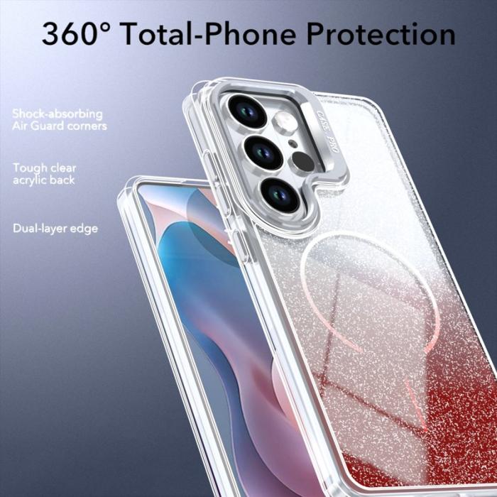 OEM - Samsung Galaxy S26 Ultra Skal Magnetiskt Gradient Glittrigt TPU - Orange