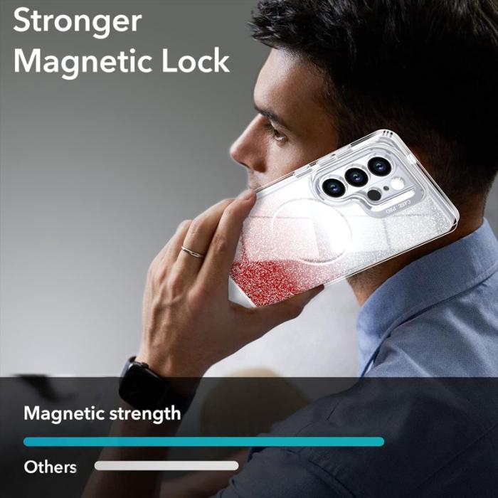 OEM - Samsung Galaxy S26 Ultra Skal Magnetiskt Gradient Glittrigt TPU - Orange