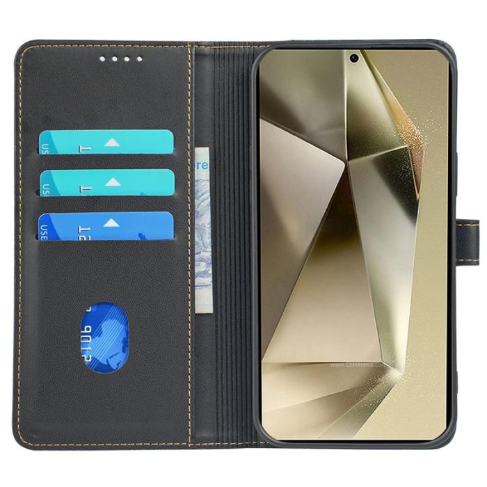 OEM - Samsung Galaxy S26 Ultra Skal Magnetlås Fyrklöver Äkta Läder - Svart