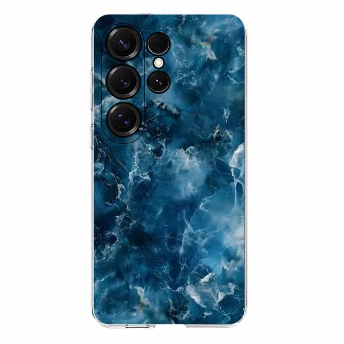 OEM - Samsung Galaxy S26 Ultra Skal Marmortryck Mjuk TPU - Grå