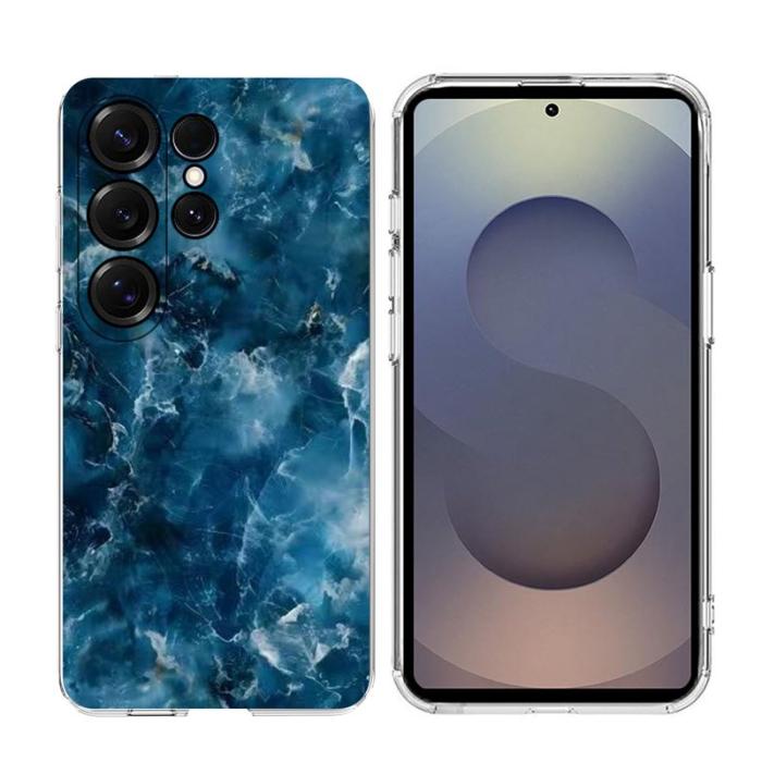 OEM - Samsung Galaxy S26 Ultra Skal Marmortryck Mjuk TPU - Grå