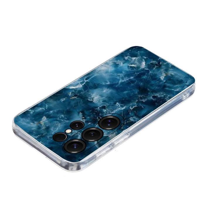 OEM - Samsung Galaxy S26 Ultra Skal Marmortryck Mjuk TPU - Grå