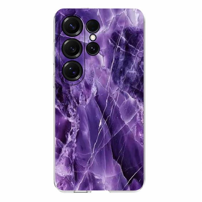OEM - Samsung Galaxy S26 Ultra Skal Marmortryck Mjuk TPU - Lila