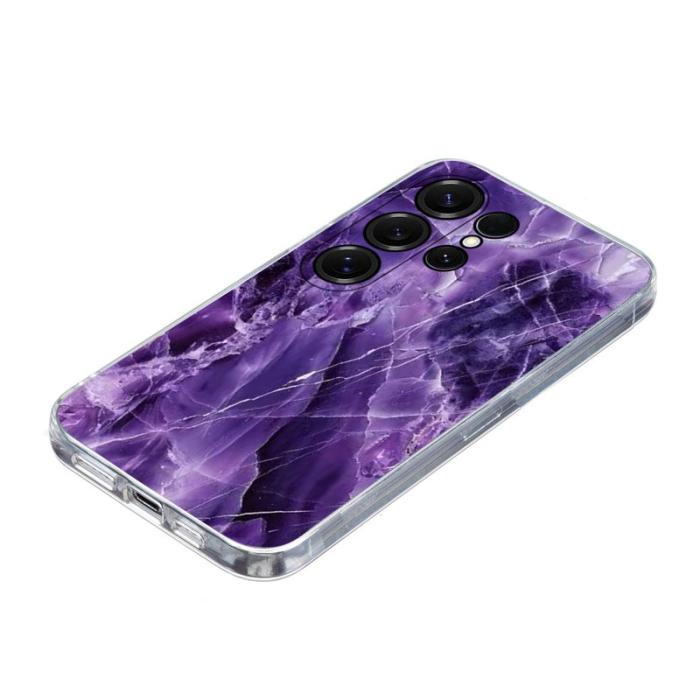 OEM - Samsung Galaxy S26 Ultra Skal Marmortryck Mjuk TPU - Lila