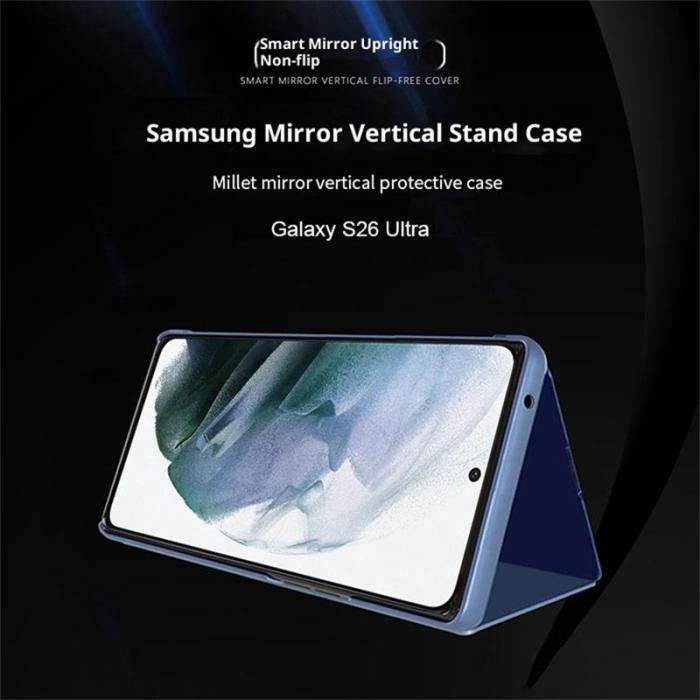 OEM - Samsung Galaxy S26 Ultra Skal Med Fönster PU Läder - Lila