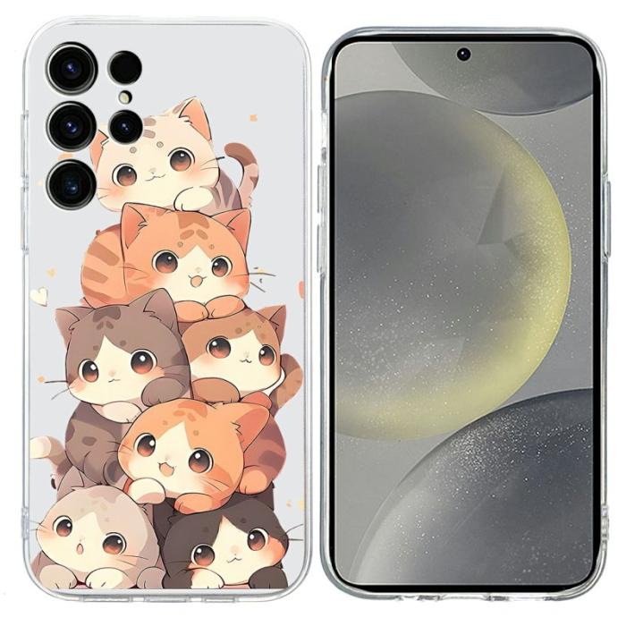 OEM - Samsung Galaxy S26 Ultra Skal Mönstertryck Stöttålig Mjuk TPU - Flera Katter