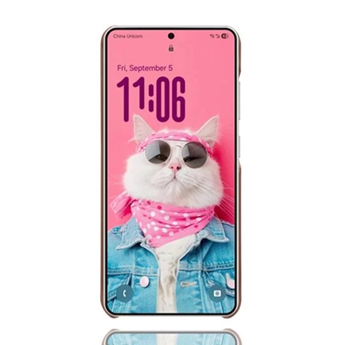 OEM - Samsung Galaxy S26 Ultra Skal PU Läder Hård PC Skydd - Brun