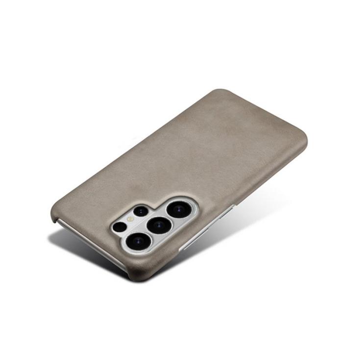 OEM - Samsung Galaxy S26 Ultra Skal PU Läder Hård PC Skydd - Grå