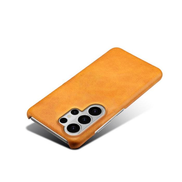 OEM - Samsung Galaxy S26 Ultra Skal PU Läder Hård PC Skydd - Orange