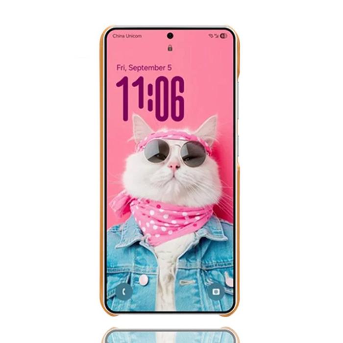 OEM - Samsung Galaxy S26 Ultra Skal PU Läder Hård PC Skydd - Orange