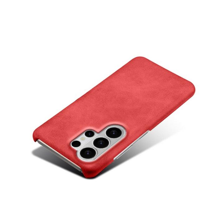 OEM - Samsung Galaxy S26 Ultra Skal PU Läder Hård PC Skydd - Röd