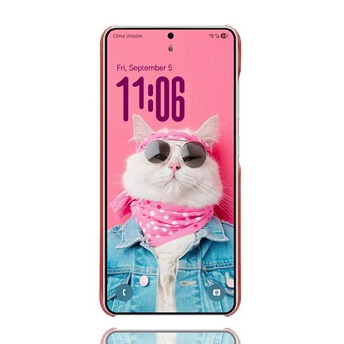 OEM - Samsung Galaxy S26 Ultra Skal PU Läder Hård PC Skydd - Röd