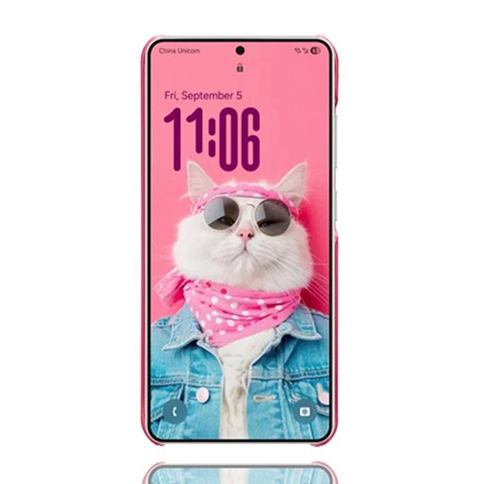 OEM - Samsung Galaxy S26 Ultra Skal PU Läder Hård PC Skydd - Rosa