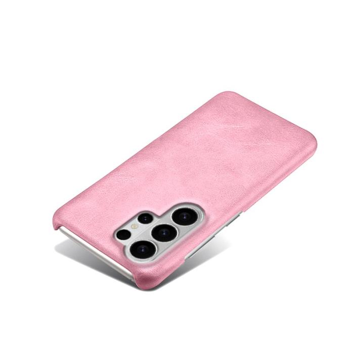 OEM - Samsung Galaxy S26 Ultra Skal PU Läder Hård PC Skydd - Roséguld