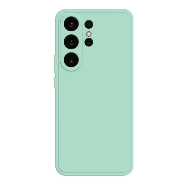 OEM - Samsung Galaxy S26 Ultra Skal TPU Rakt Kant Skydd - Ljus Cyan
