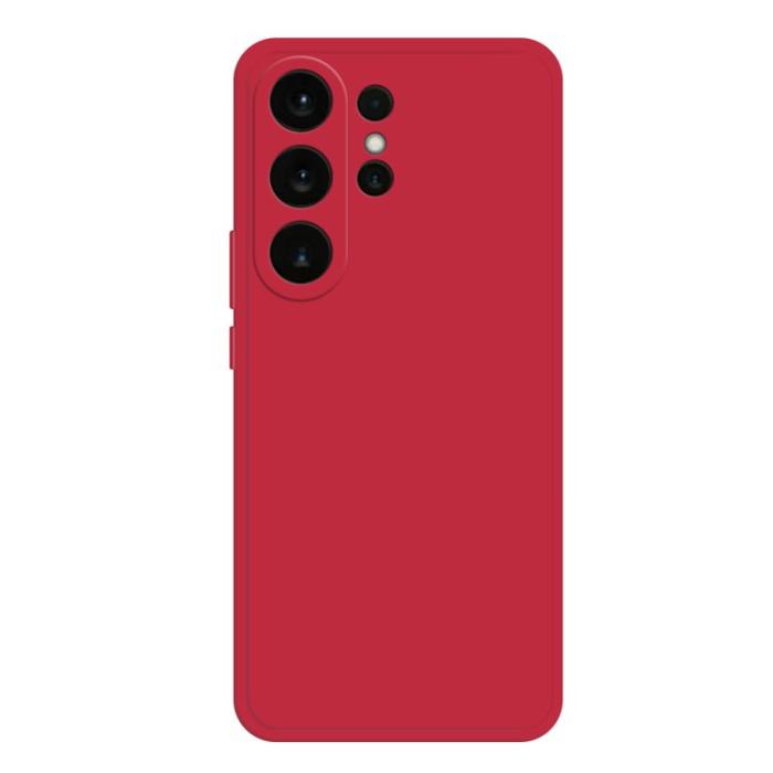 OEM - Samsung Galaxy S26 Ultra Skal TPU Rakt Kant Skydd - Röd