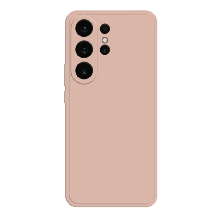 OEM - Samsung Galaxy S26 Ultra Skal TPU Rakt Kant Skydd - Rosa