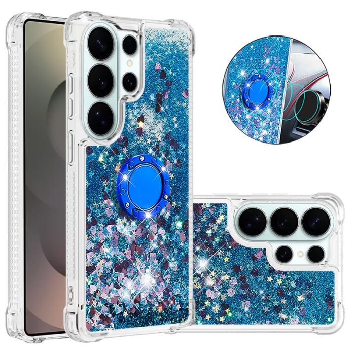 OEM - Samsung Galaxy S26 Ultra Skal TPU Stöd Fodral - Blå / Hjärtan