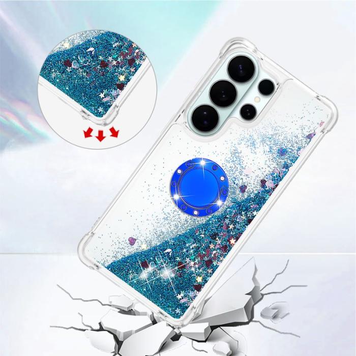 OEM - Samsung Galaxy S26 Ultra Skal TPU Stöd Fodral - Blå / Hjärtan