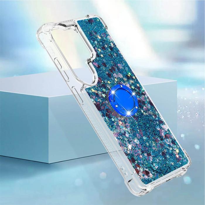 OEM - Samsung Galaxy S26 Ultra Skal TPU Stöd Fodral - Blå / Hjärtan