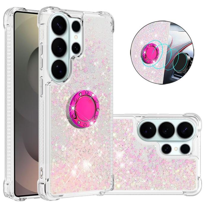 OEM - Samsung Galaxy S26 Ultra Skal TPU Stöd Kickstand - Rosa / Pentagram