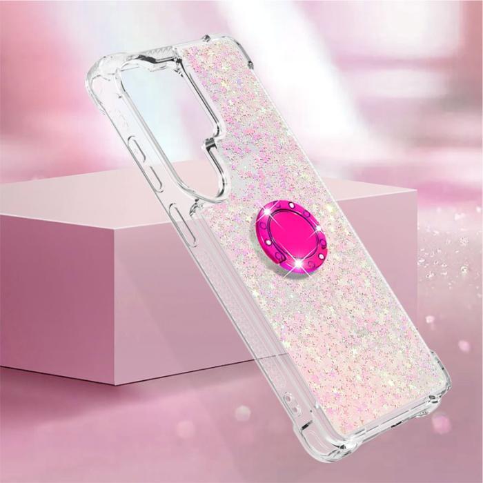 OEM - Samsung Galaxy S26 Ultra Skal TPU Stöd Kickstand - Rosa / Pentagram