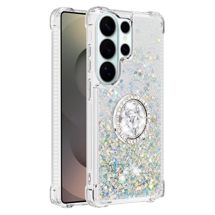 OEM - Samsung Galaxy S26 Ultra Skal TPU Stöd Skydd - Silver / Hjärtan