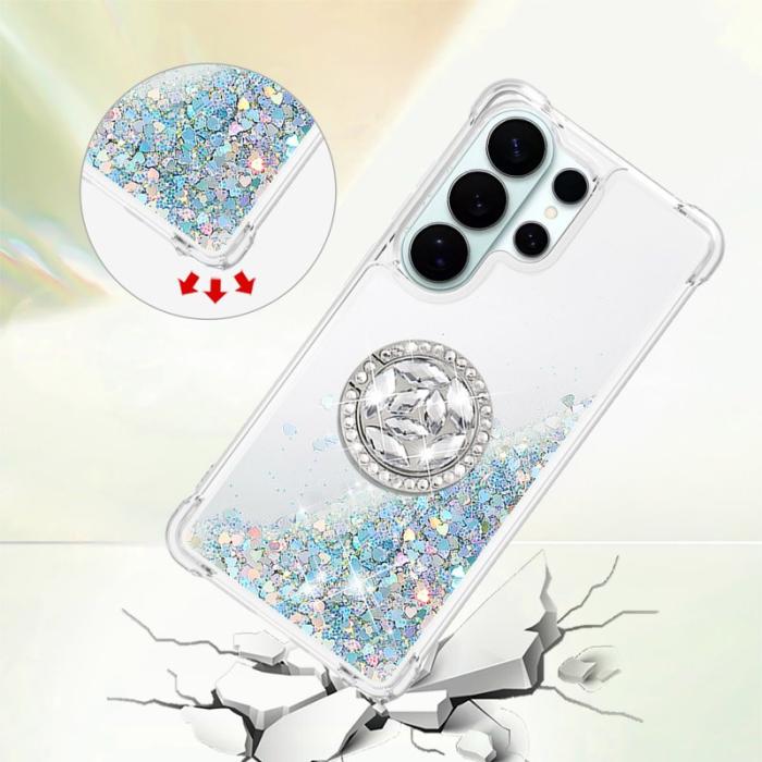 OEM - Samsung Galaxy S26 Ultra Skal TPU Stöd Skydd - Silver / Hjärtan