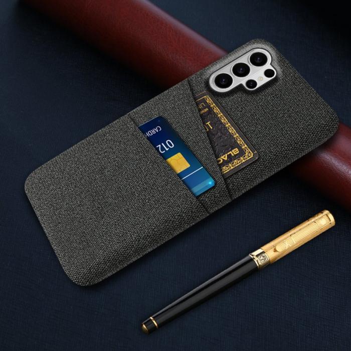 OEM - Samsung Galaxy S26 Ultra Skal Tyg + Hård PC - Svart