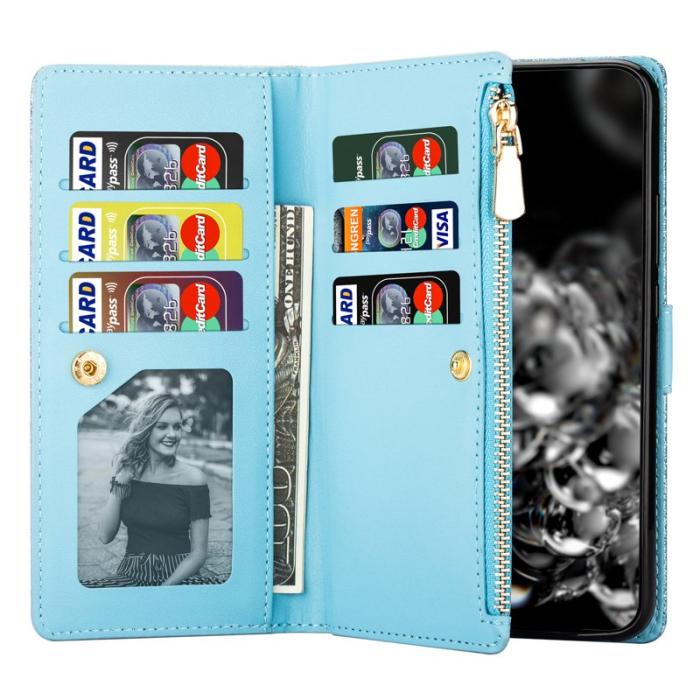 OEM - Starry Sky Samsung Galaxy S26 Fodral Äkta Läder - Blå