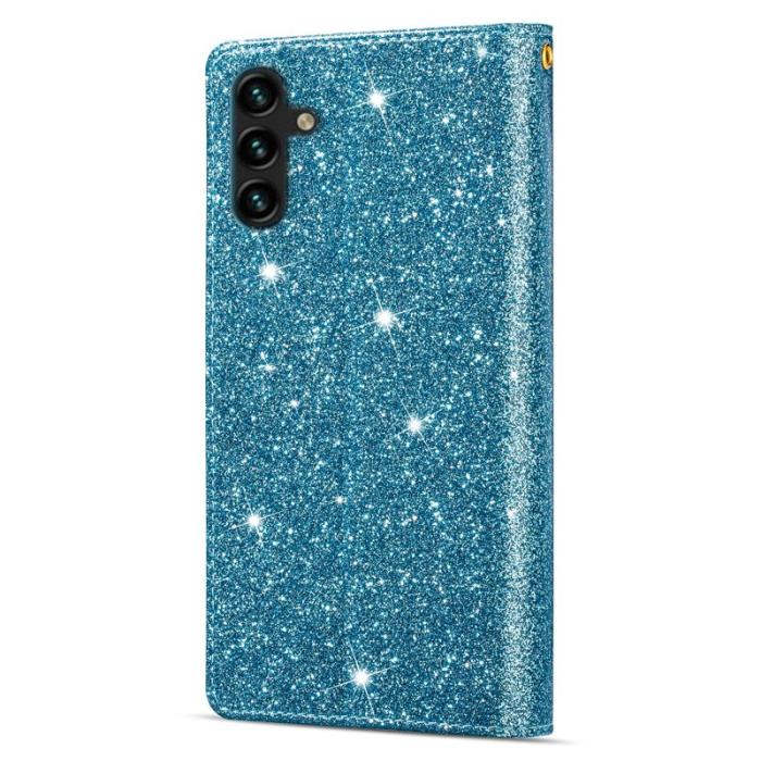 OEM - Starry Sky Samsung Galaxy S26 Fodral Äkta Läder - Blå
