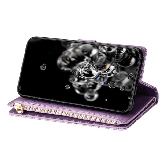 OEM - Starry Sky Samsung Galaxy S26 Fodral Äkta Läder - Lila