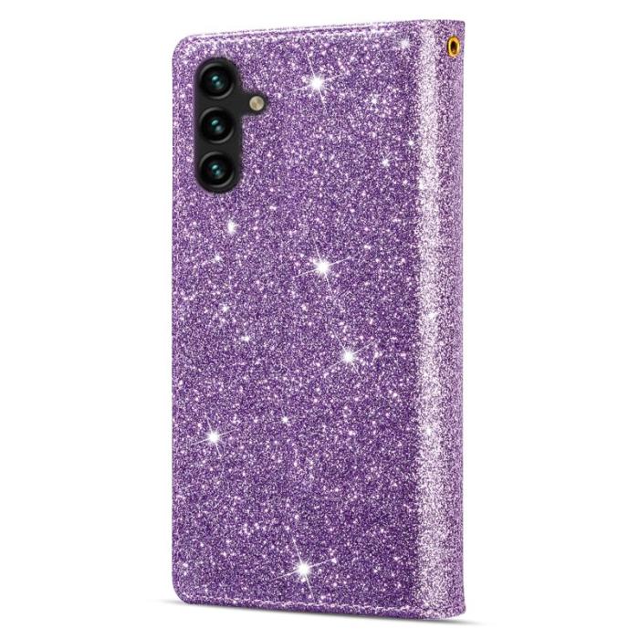 OEM - Starry Sky Samsung Galaxy S26 Fodral Äkta Läder - Lila